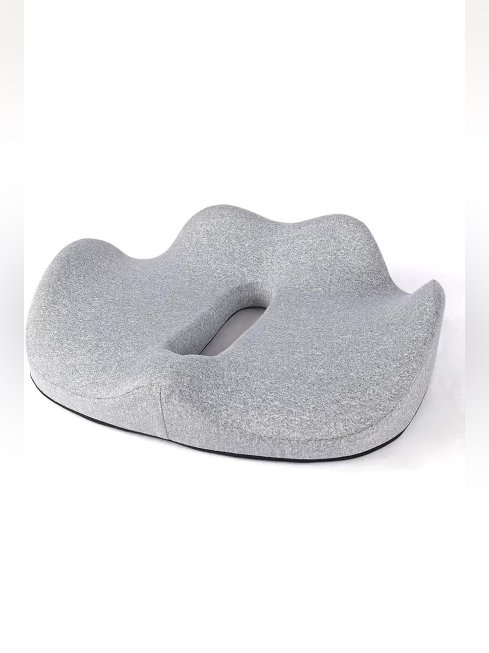 Ergonomic Contoured Memory Foam Seat Cushion for Sciatica Relief